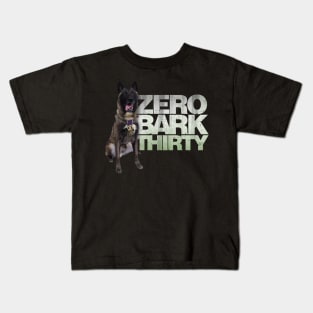 Zero Bark Thirty Military Dog Conan Kids T-Shirt